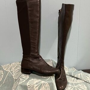 Michael Kors brown leather boots